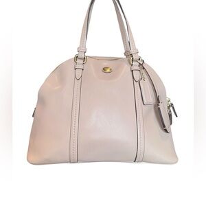 Coach Peyton Cora Domed Leather Satchel